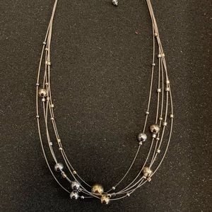 Lia Sophia Kinetic Necklace Silver/Gold